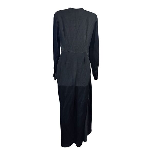 Rachel Comey Draped V Neck Jumpsuit in Black NWT Size 00 - Picture 2 of 5